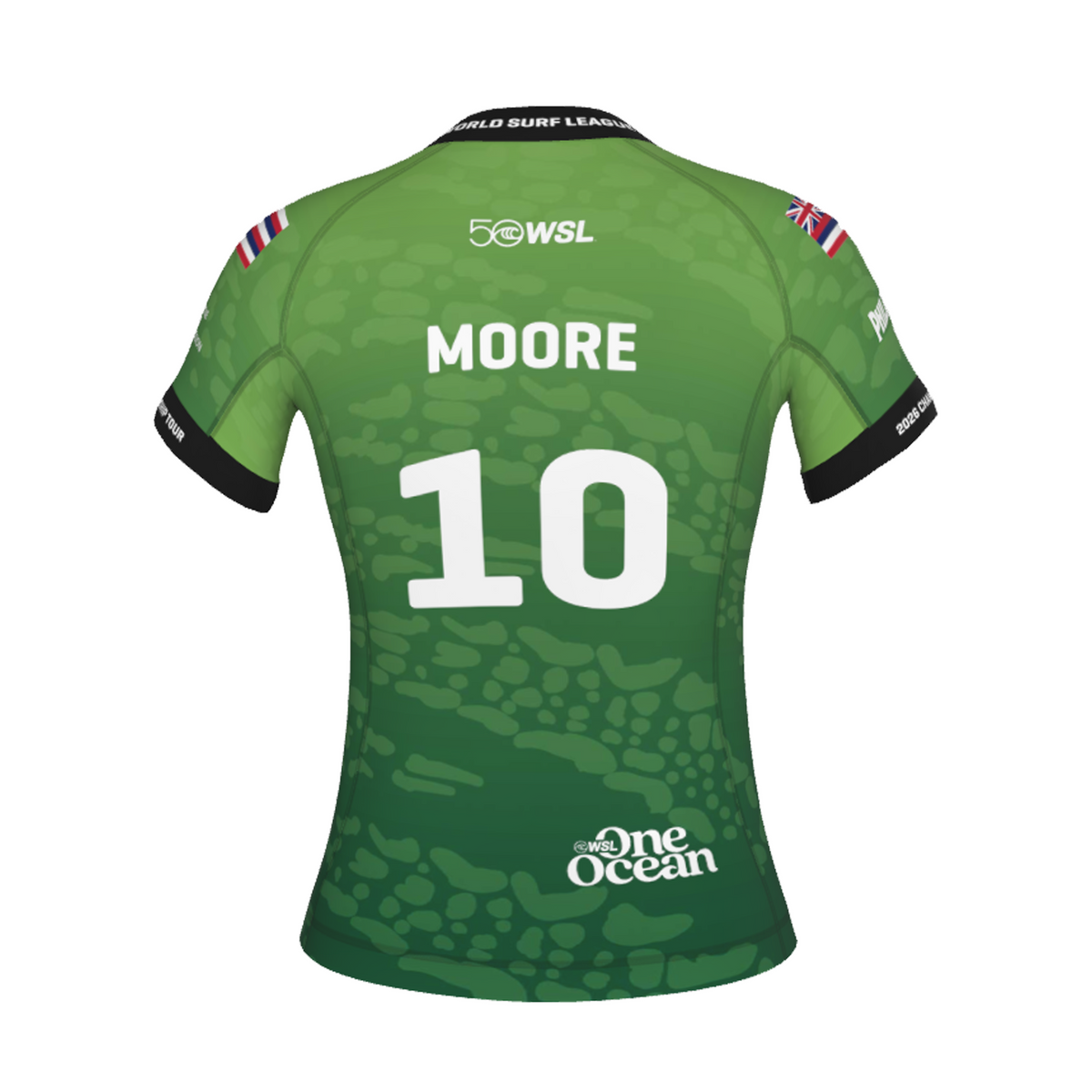 Carissa Moore Official Comp Jersey - 2026 Philippines Pro - Green Back