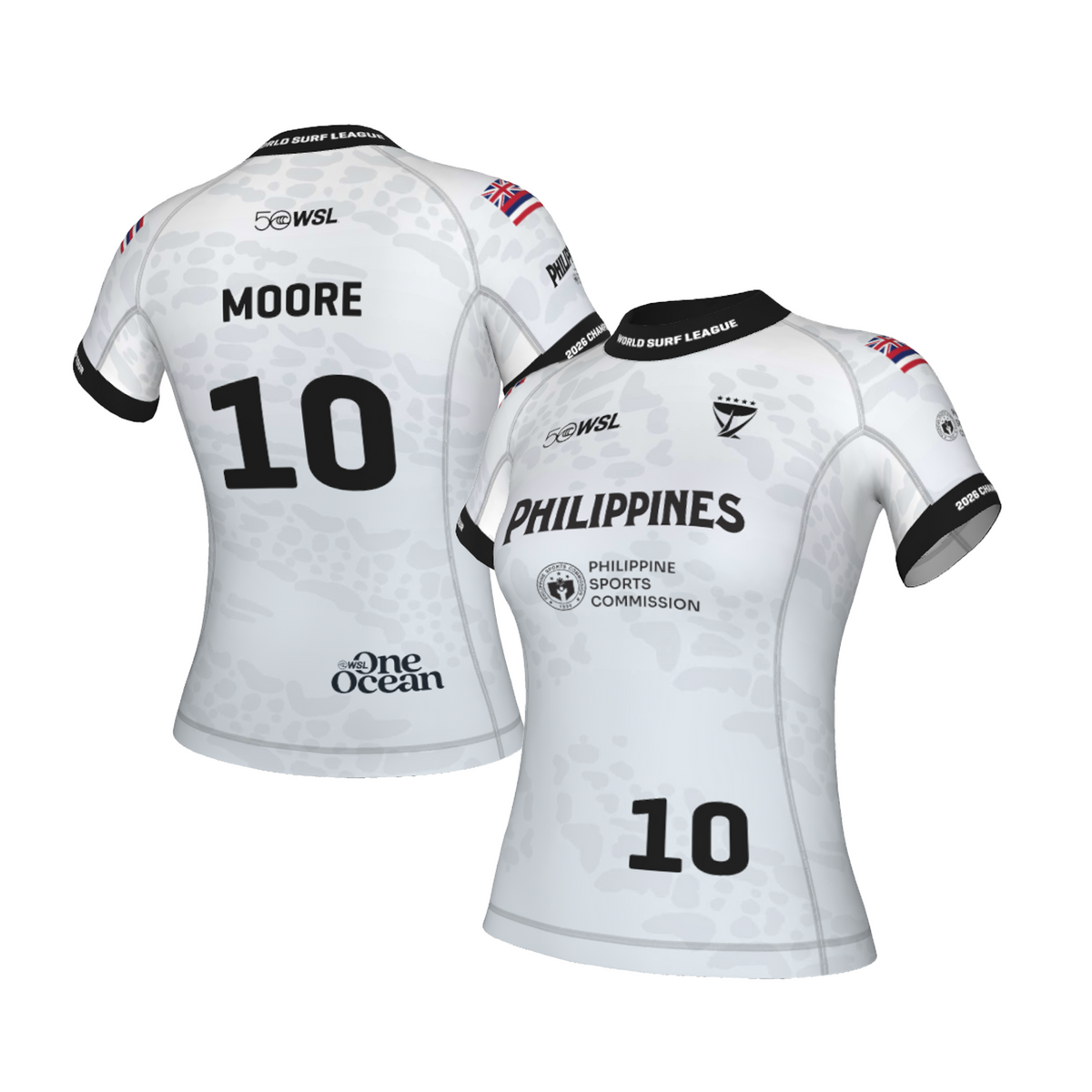 Carissa Moore Official Comp Jersey - 2026 Philippines Pro - White
