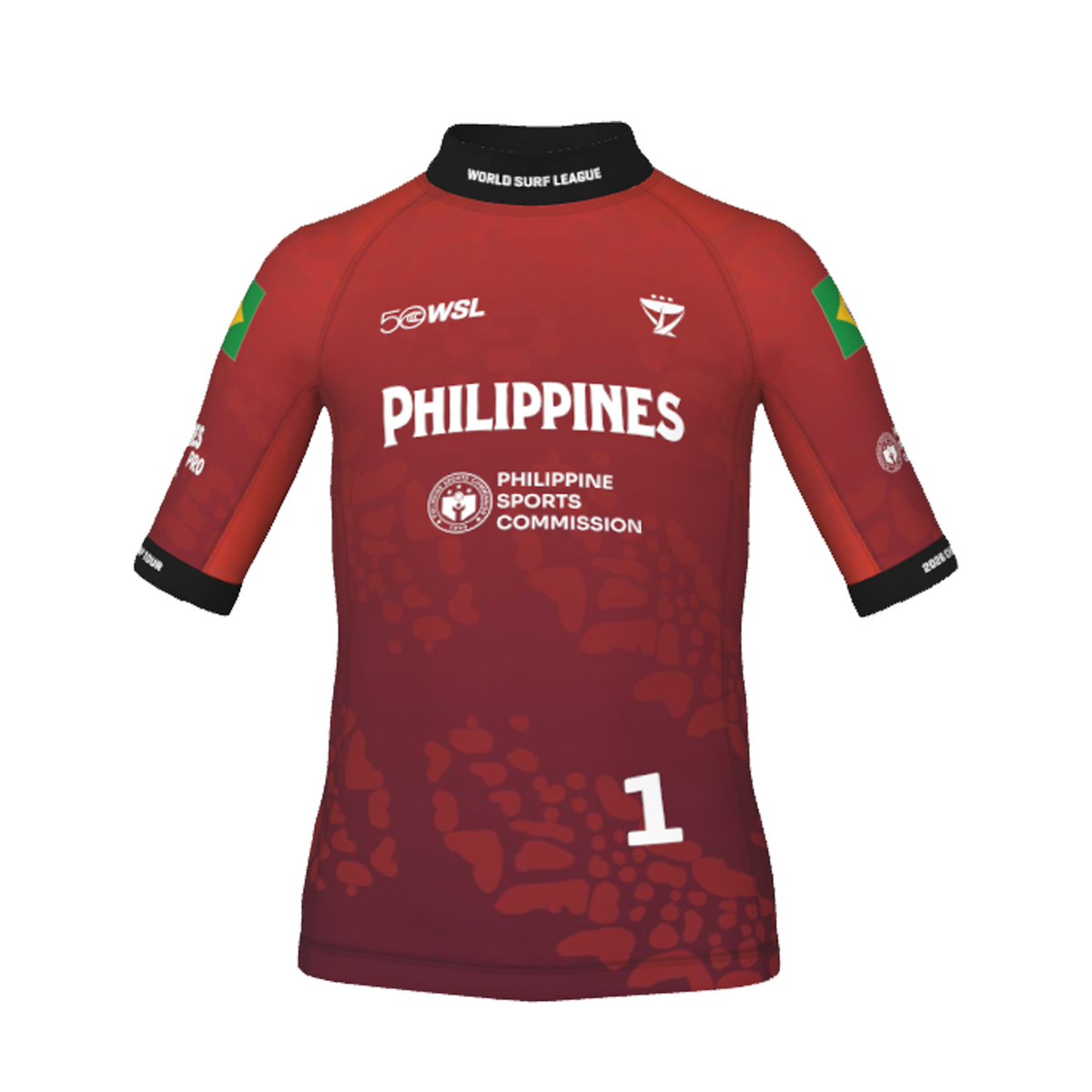 Gabriel Medina Official Comp Jersey - 2026 Philippines Pro - Youth - Red Front
