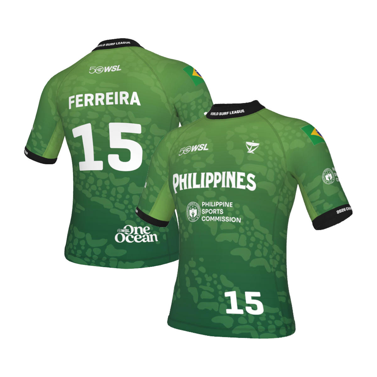 Italo Ferreira Official Comp Jersey - 2026 Philippines Pro - Green
