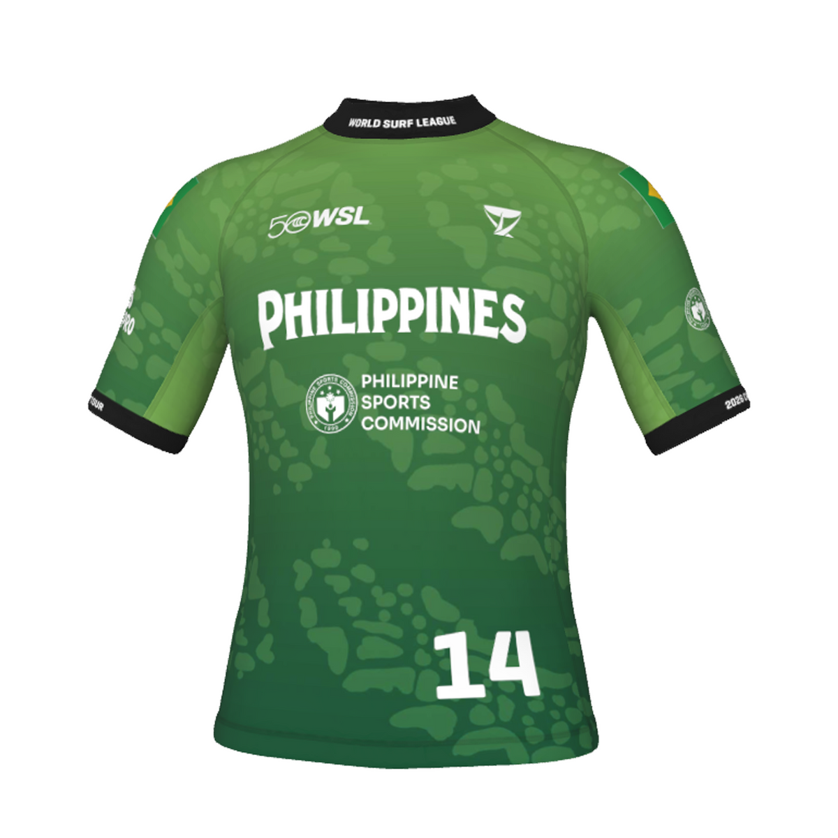Miguel Pupo Official Comp Jersey - 2026 Philippines Pro - Green Front
