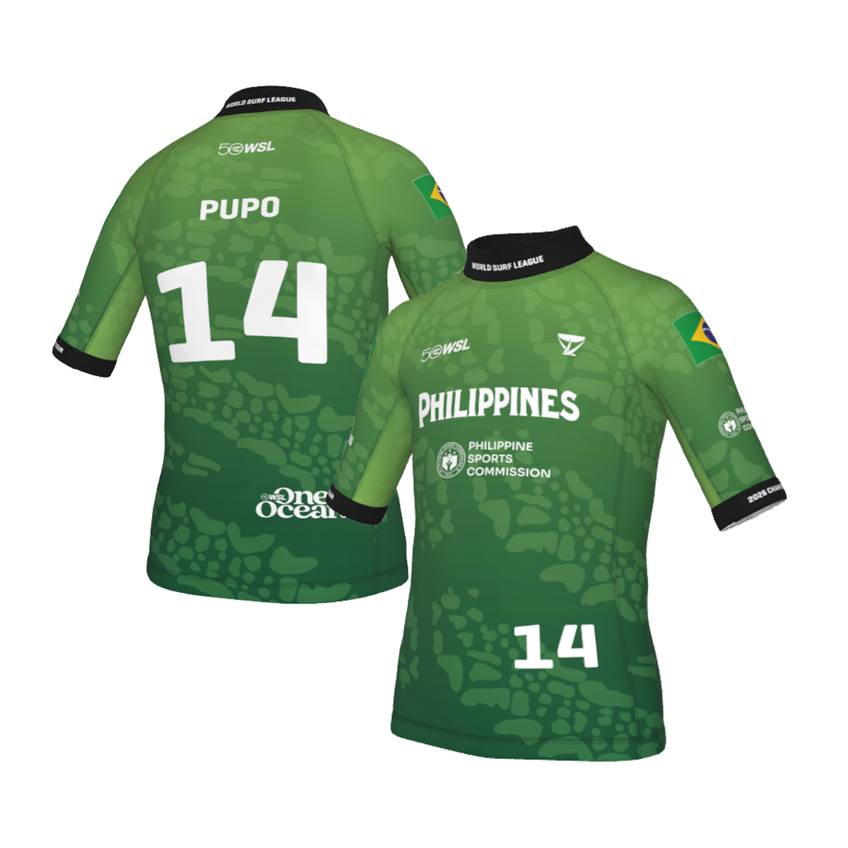 Miguel Pupo Official Comp Jersey - 2026 Philippines Pro - Youth - Green