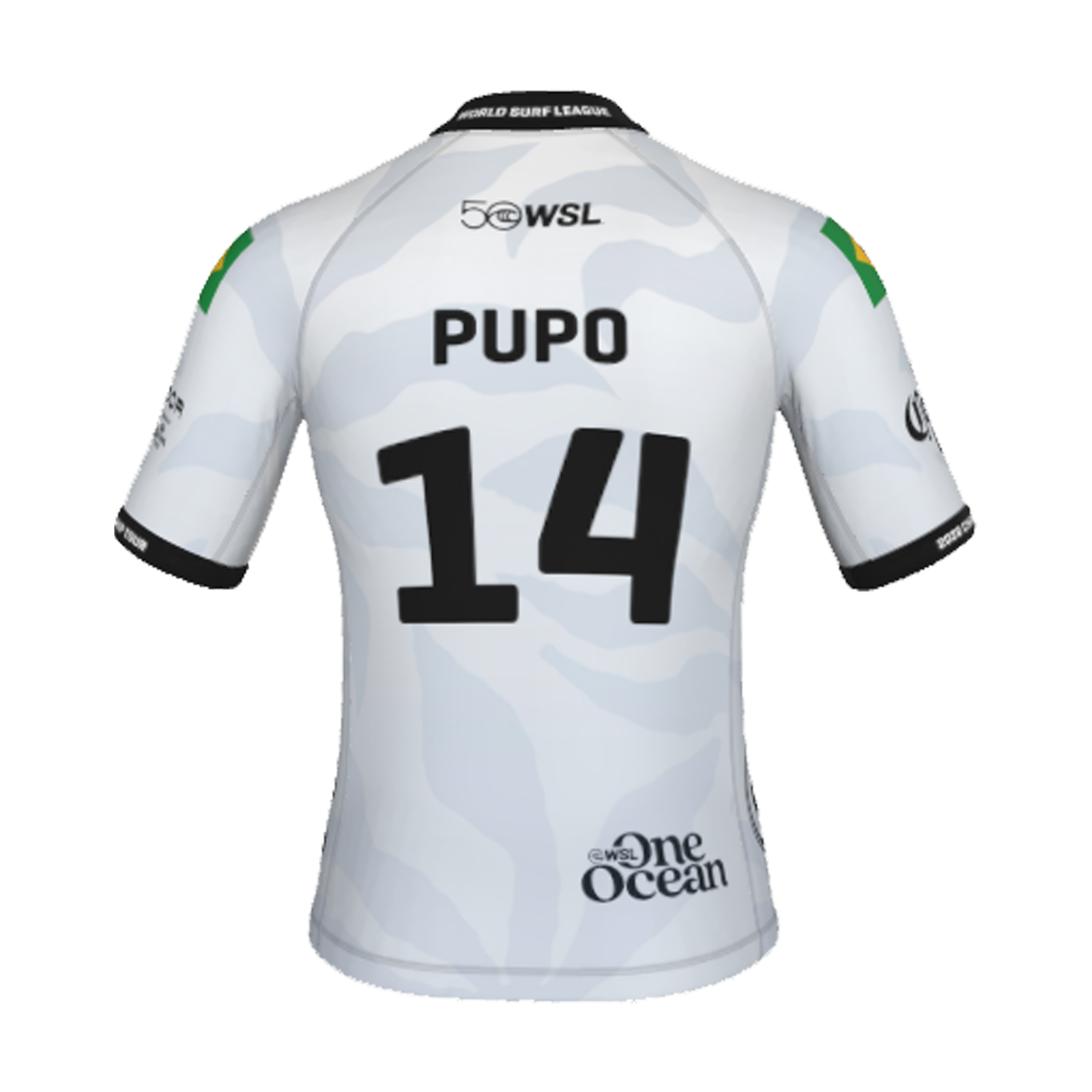 Miguel Pupo Official Jersey - 2026 El Salvador Pro - Back View - White