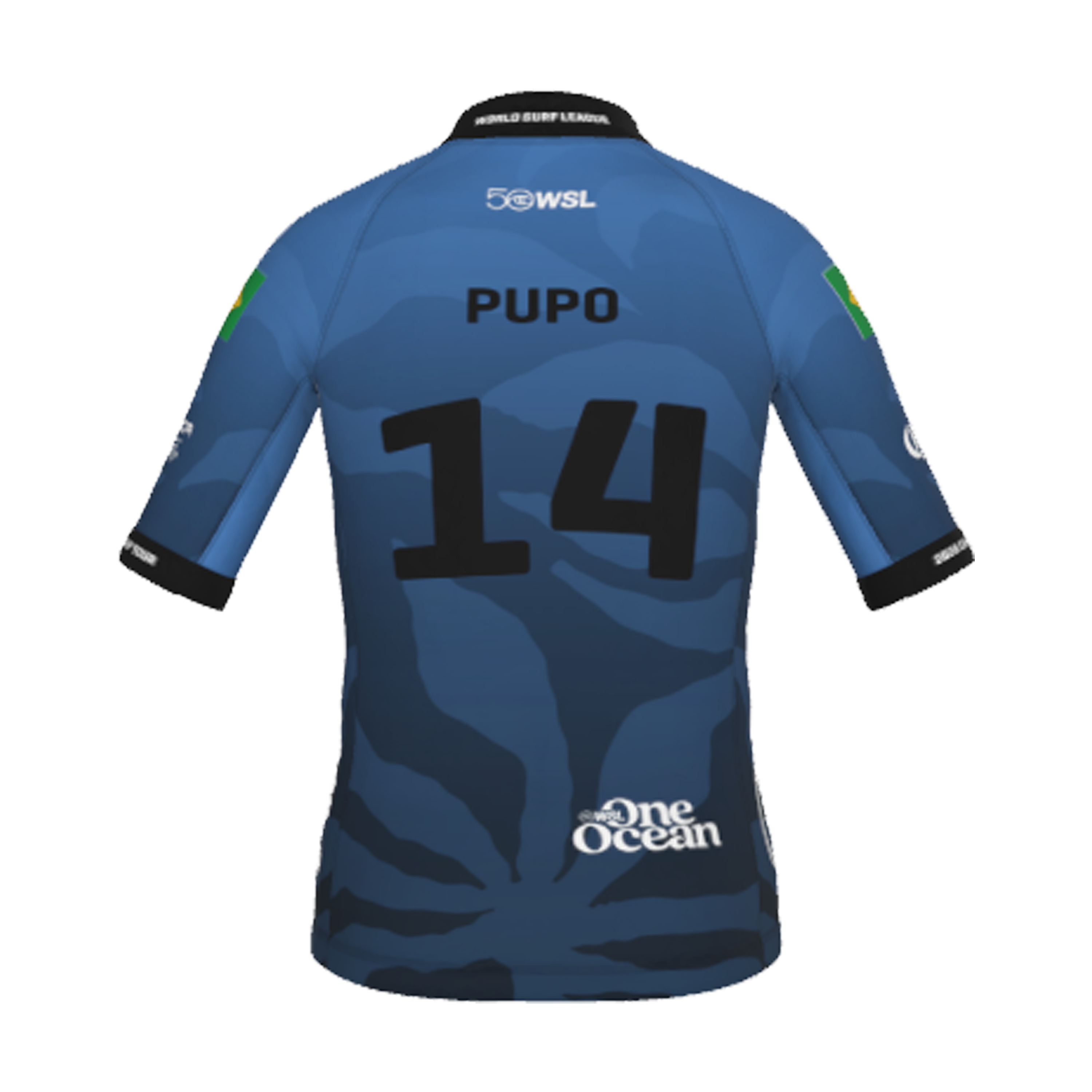 Miguel Pupo Official Jersey - 2026 El Salvador Pro - Youth - Back View - Blue