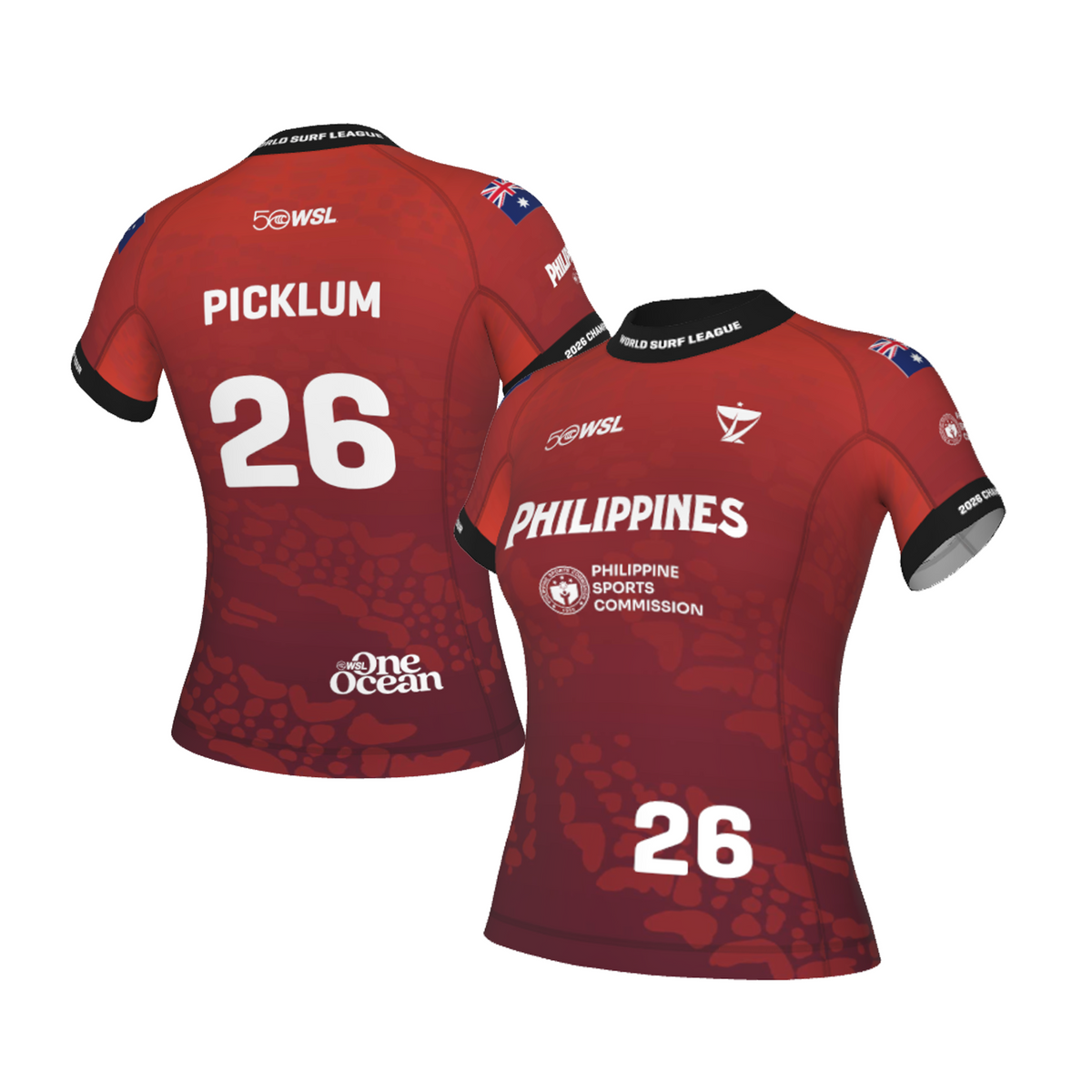Molly Picklum Official Comp Jersey - 2026 Philippines Pro - Red