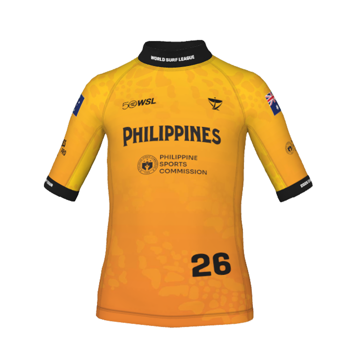 Molly Picklum Official Comp Jersey - 2026 Philippines Pro - Youth - Yellow Front