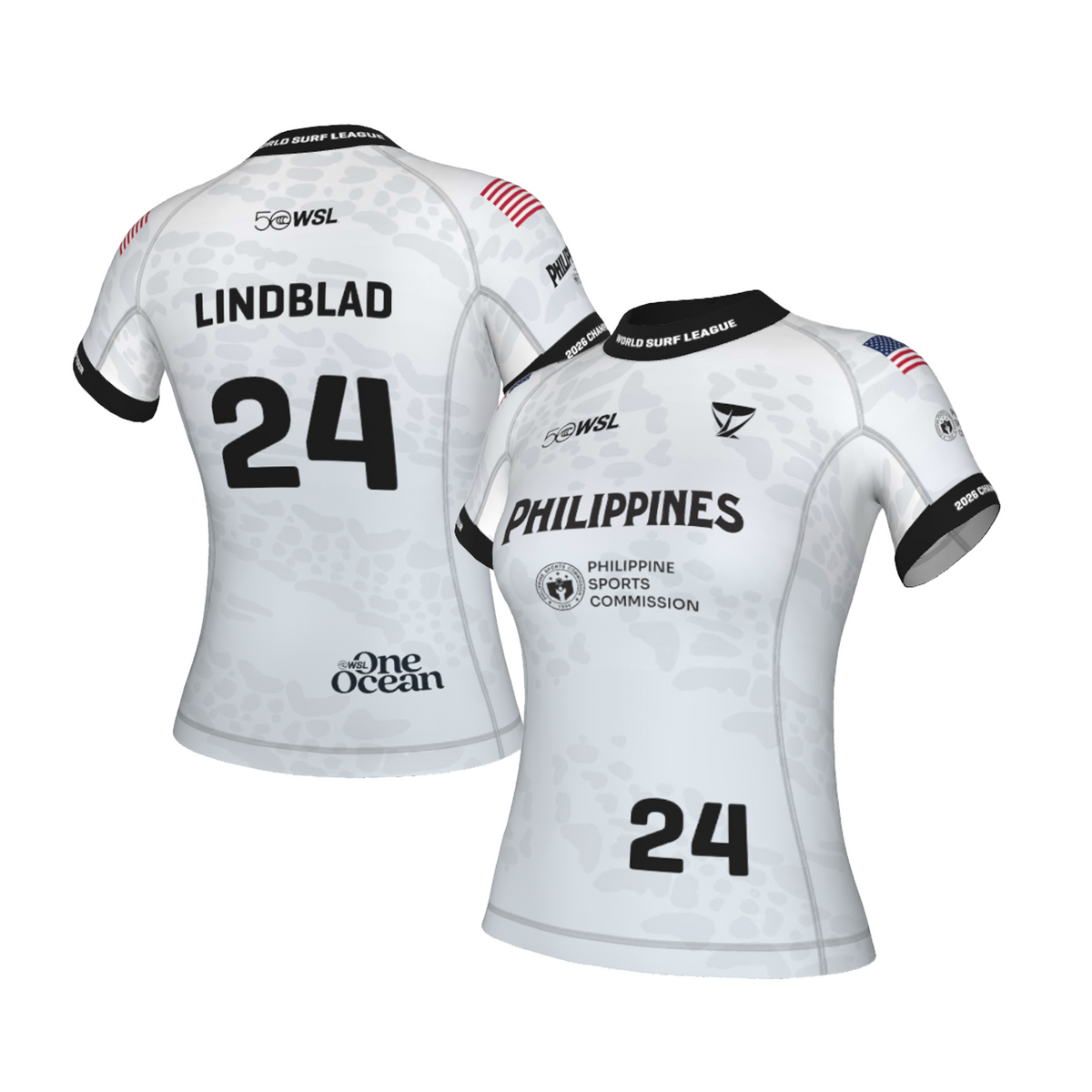 Sawyer Lindblad Official Comp Jersey - 2026 Philippines Pro - White
