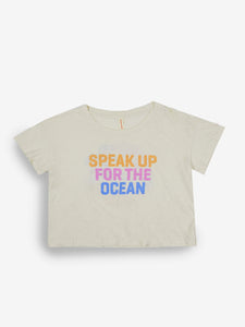 Here for the Ocean Women's Crop Tee