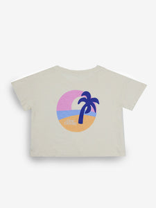 Here for the Ocean Women's Crop Tee