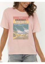 Load image into Gallery viewer, 2025 Gold Coast Pro Women&#39;s Poster Tee (Dusty Rose)