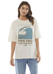 2025 Pipe Pro Ehukai Womens Tee (Vintage White)