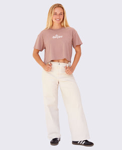 2025 J-Bay Poster Crop Top (Dusty Pink)