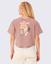 Load image into Gallery viewer, 2025 J-Bay Poster Crop Top (Dusty Pink)
