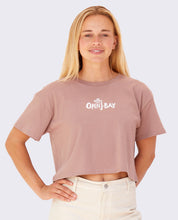 Load image into Gallery viewer, 2025 J-Bay Poster Crop Top (Dusty Pink)