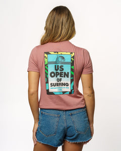 2025 Lexus US Open of Surfing Women's Stained Glass S/S Tee - Mauve