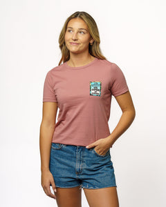 2025 Lexus US Open of Surfing Women's Stained Glass S/S Tee - Mauve