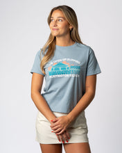 Load image into Gallery viewer, 2025 Lexus US Open of Surfing Women&#39;s Neon Bloom S/S Tee - Vintage Denim