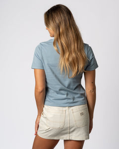 2025 Lexus US Open of Surfing Women's Neon Bloom S/S Tee - Vintage Denim
