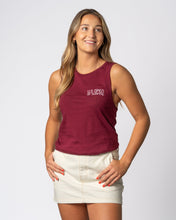 Load image into Gallery viewer, 2025 Lexus US Open of Surfing Women&#39;s Retro Tower Tank - Maroon
