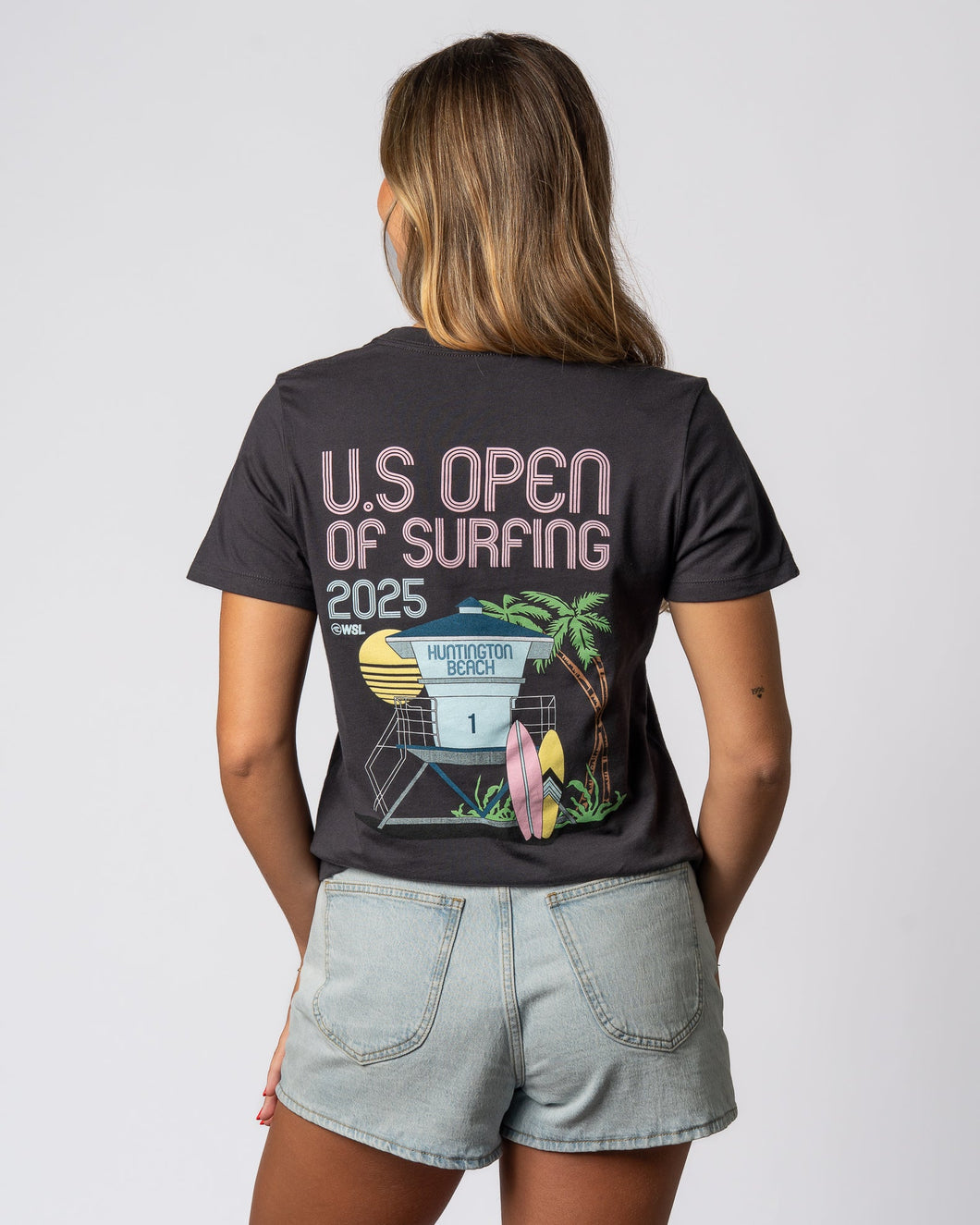 2025 Lexus US Open of Surfing W S/S Tee - Dark Gray