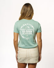 Load image into Gallery viewer, 2025 Lexus US Open of Surfing Women&#39;s Zebra S/S Tee - Dusty Blue