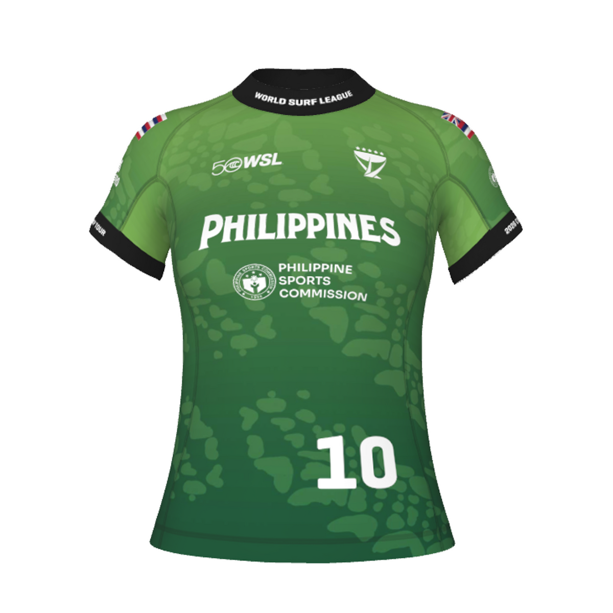 Carissa Moore Official Comp Jersey - 2026 Philippines Pro - Green Front