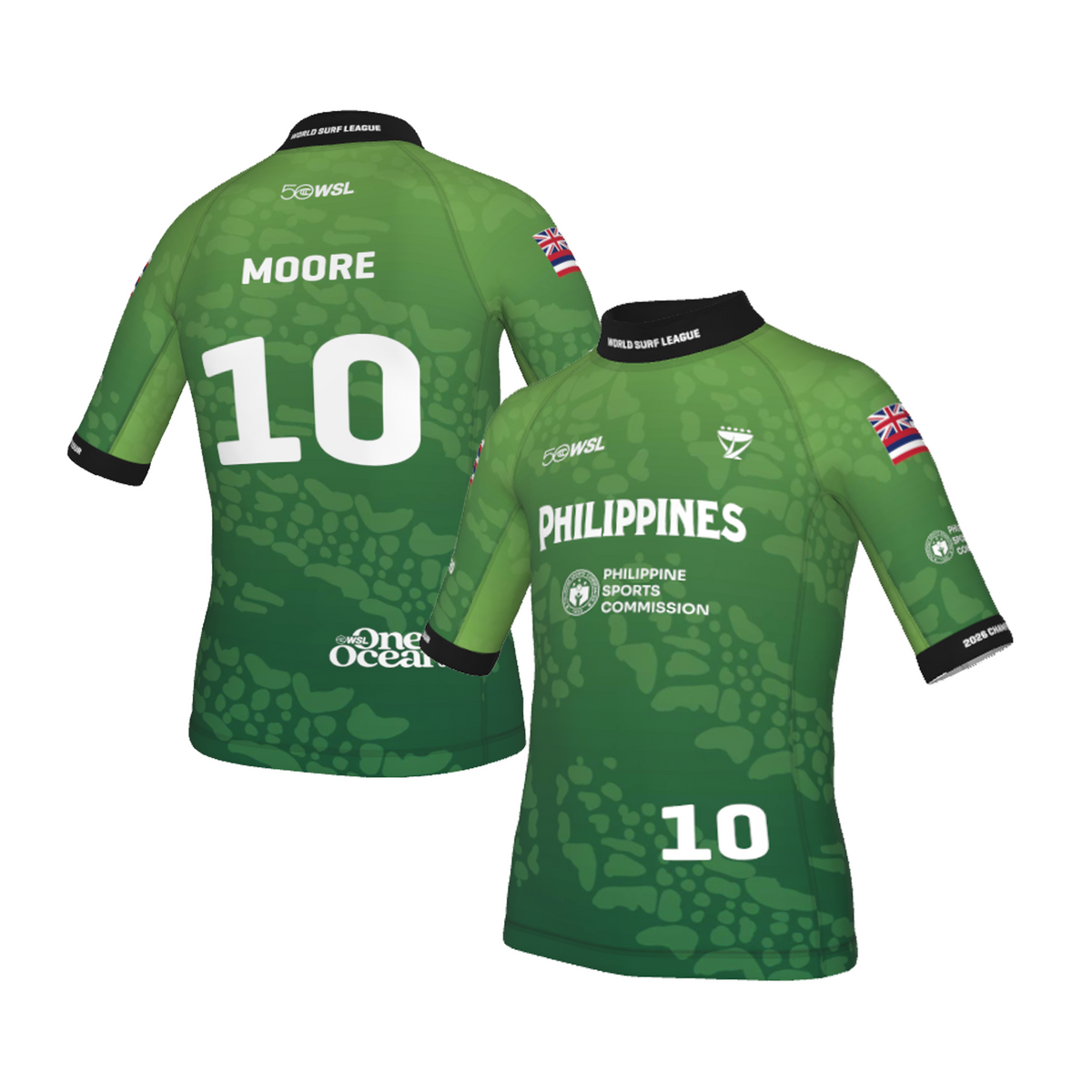 Carissa Moore Official Comp Jersey - 2026 Philippines Pro - Youth - Green