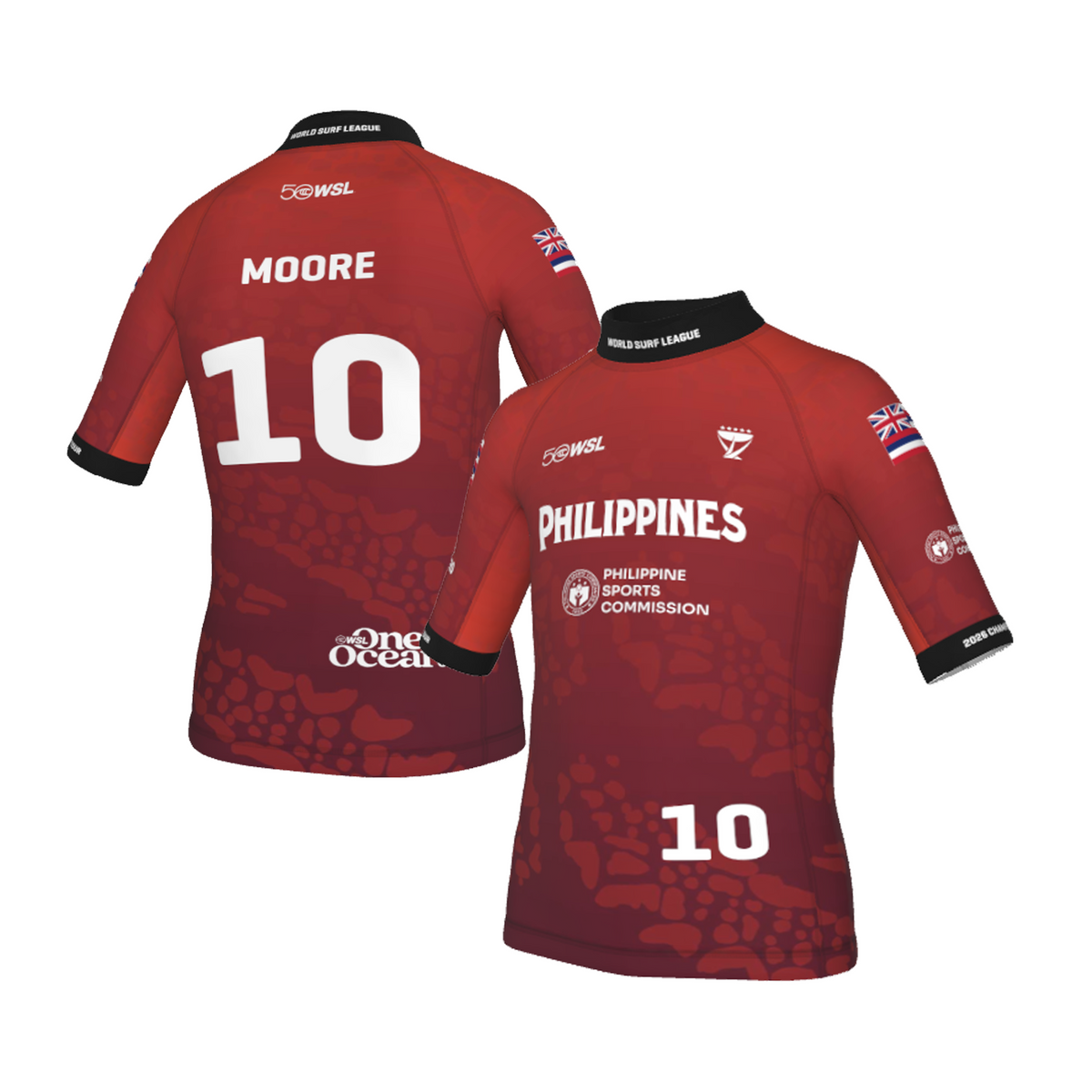 Carissa Moore Official Comp Jersey - 2026 Philippines Pro - Youth - Red