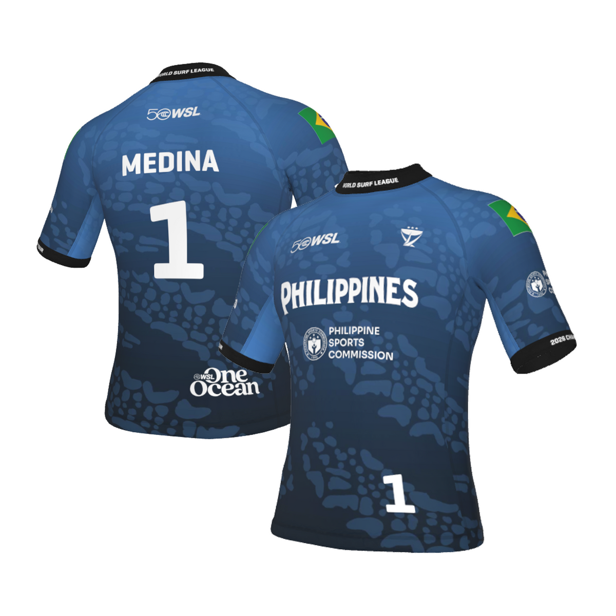 Gabriel Medina Official Comp Jersey - 2026 Philippines Pro - Blue