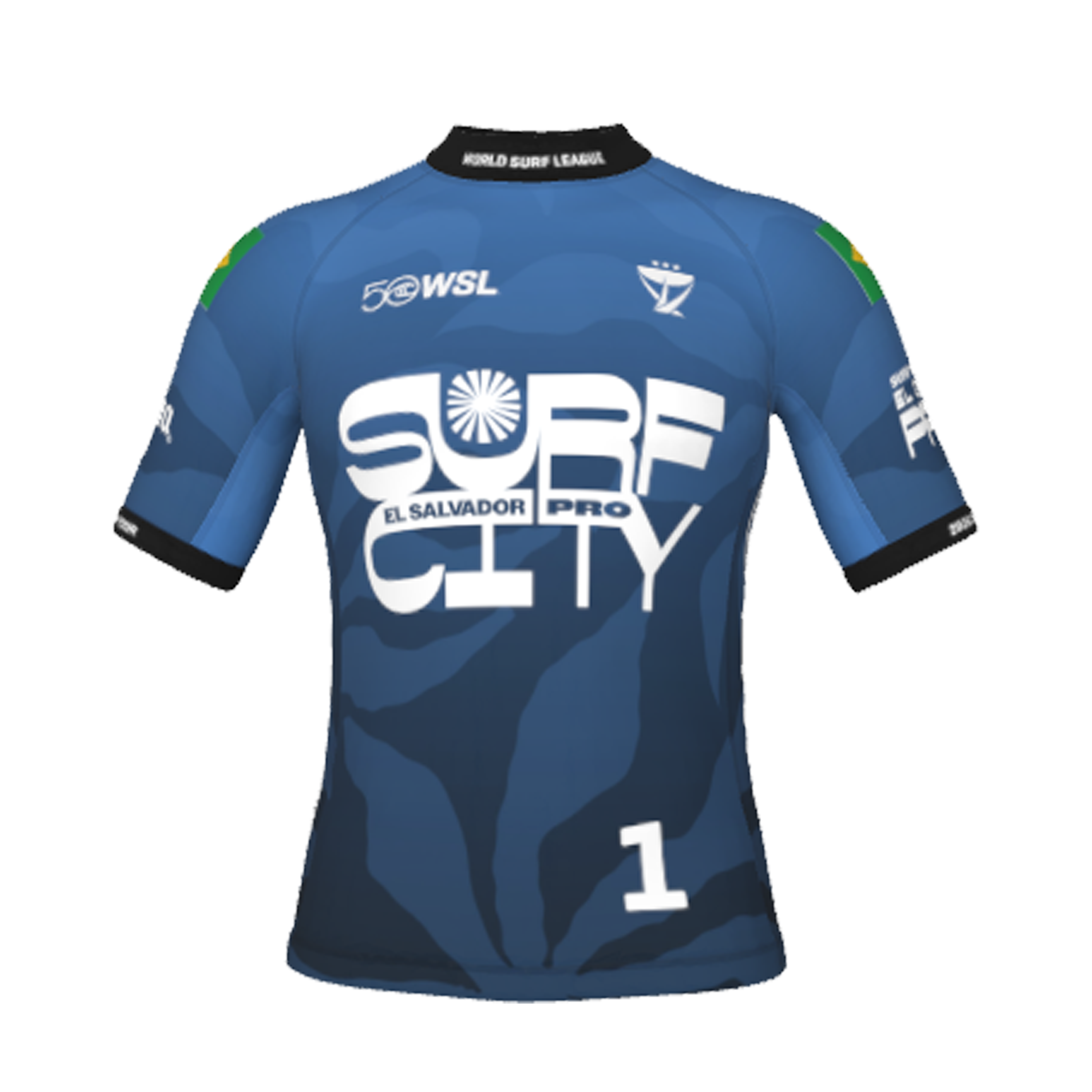 Gabriel Medina Official Jersey 2026 El Salvador Pro - Front View - Blue