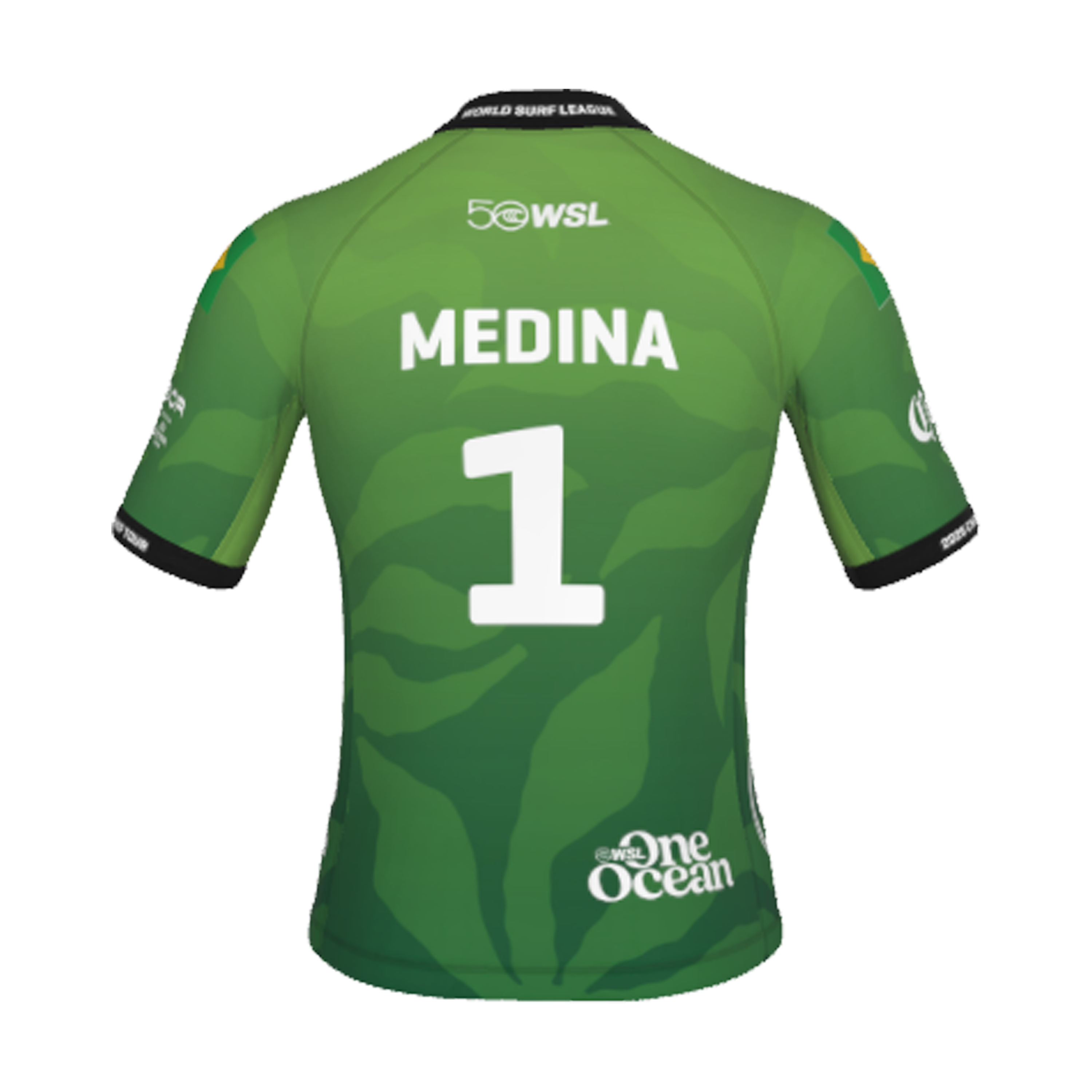 Gabriel Medina Official Jersey 2026 El Salvador Pro - Back View - Green