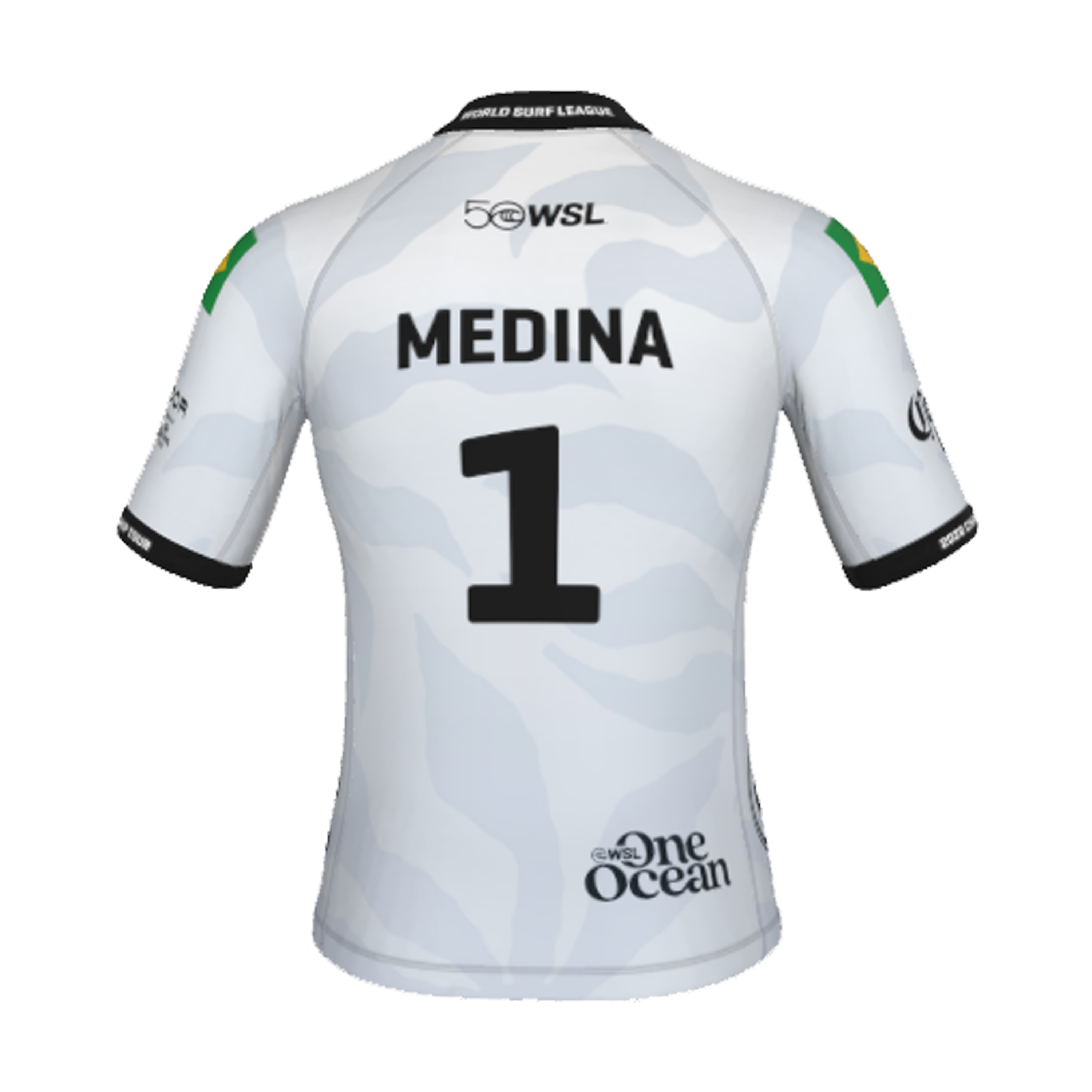 Gabriel Medina Official Jersey 2026 El Salvador Pro - Back View - White