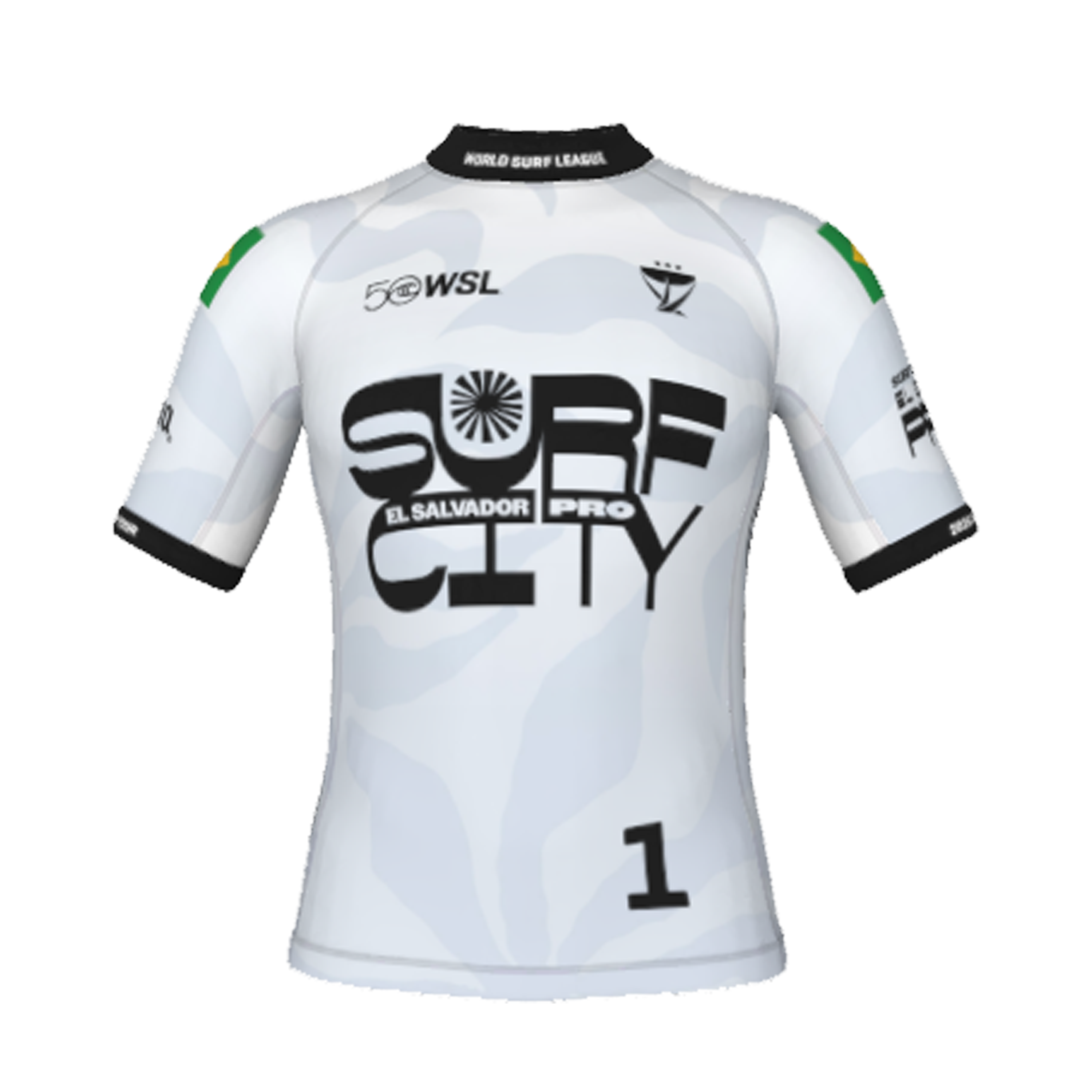Gabriel Medina Official Jersey 2026 El Salvador Pro - Front View - White