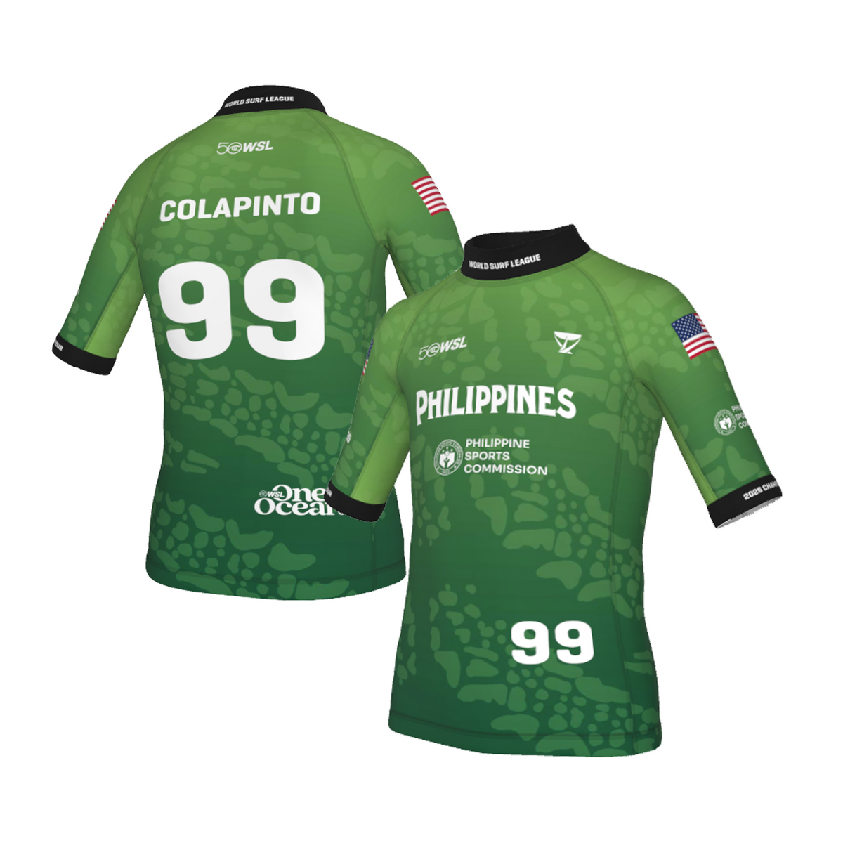 Griffin Colapinto Official Comp Jersey - 2026 Philippines Pro - Youth - Green