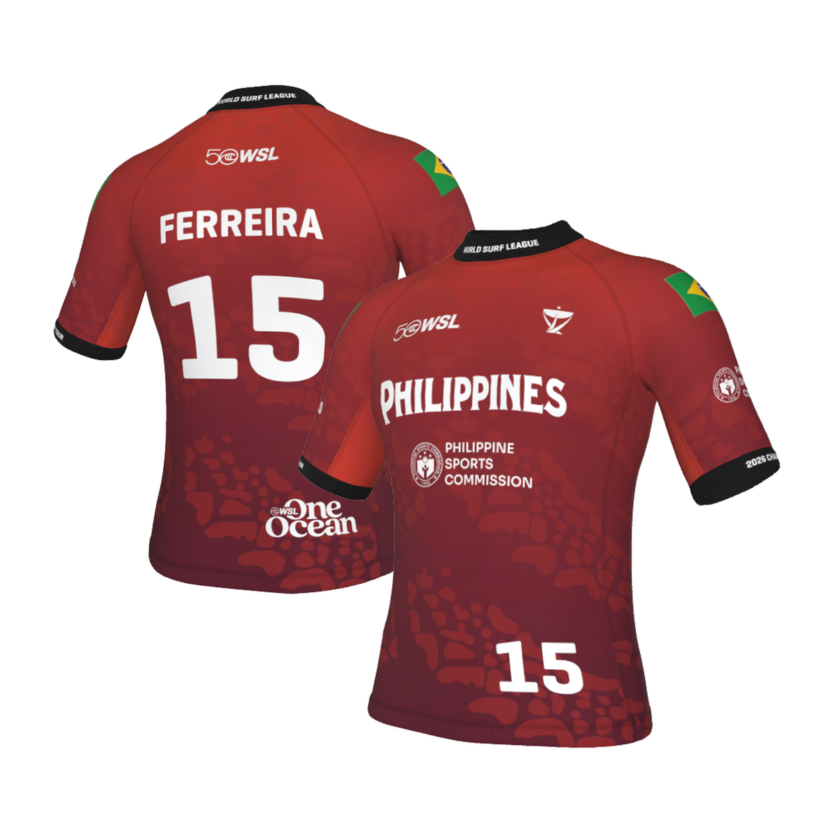 Italo Ferreira Official Comp Jersey - 2026 Philippines Pro - Red