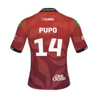 Miguel Pupo Official Jersey - 2026 El Salvador Pro - Back View - Red