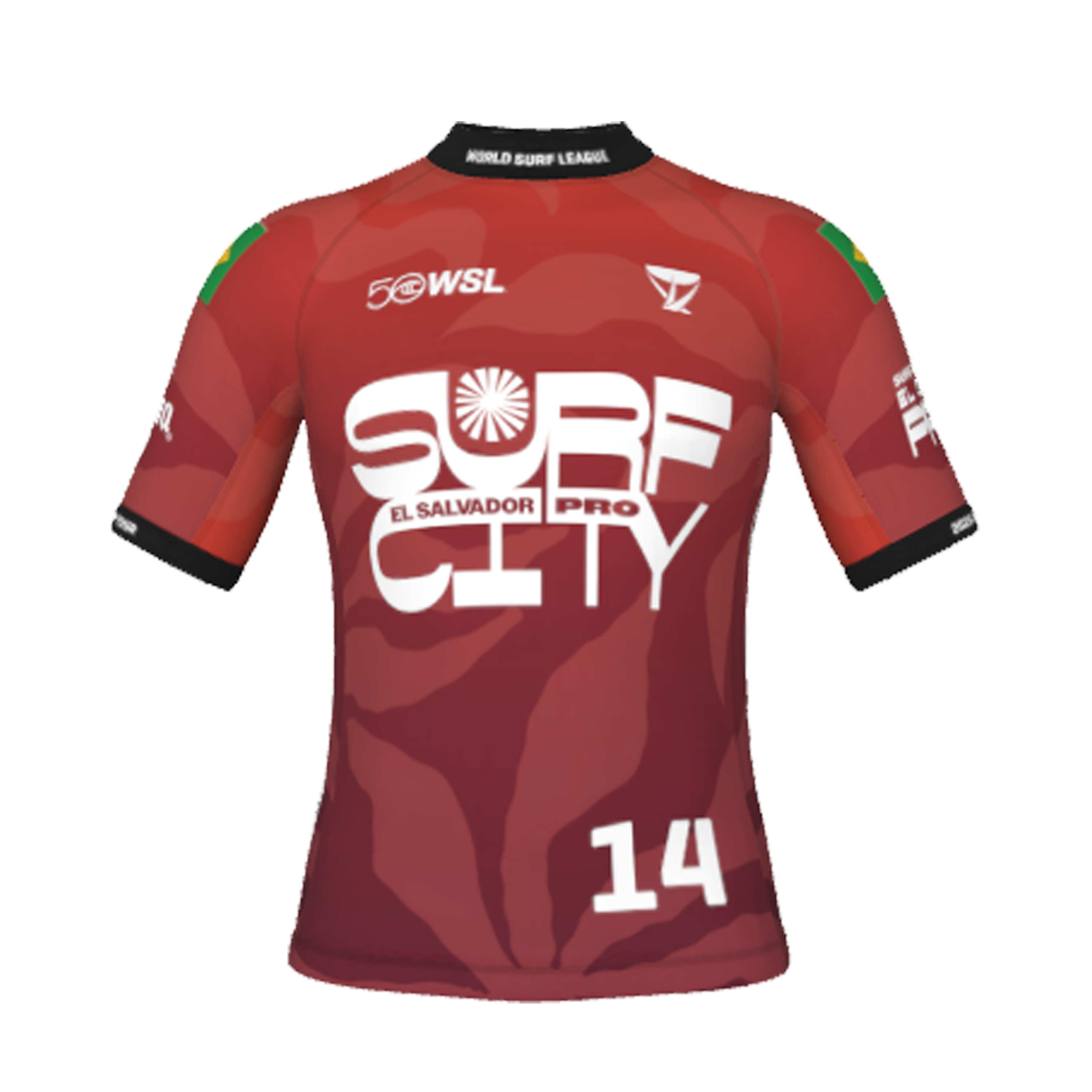 Miguel Pupo Official Jersey - 2026 El Salvador Pro - Front View - Red
