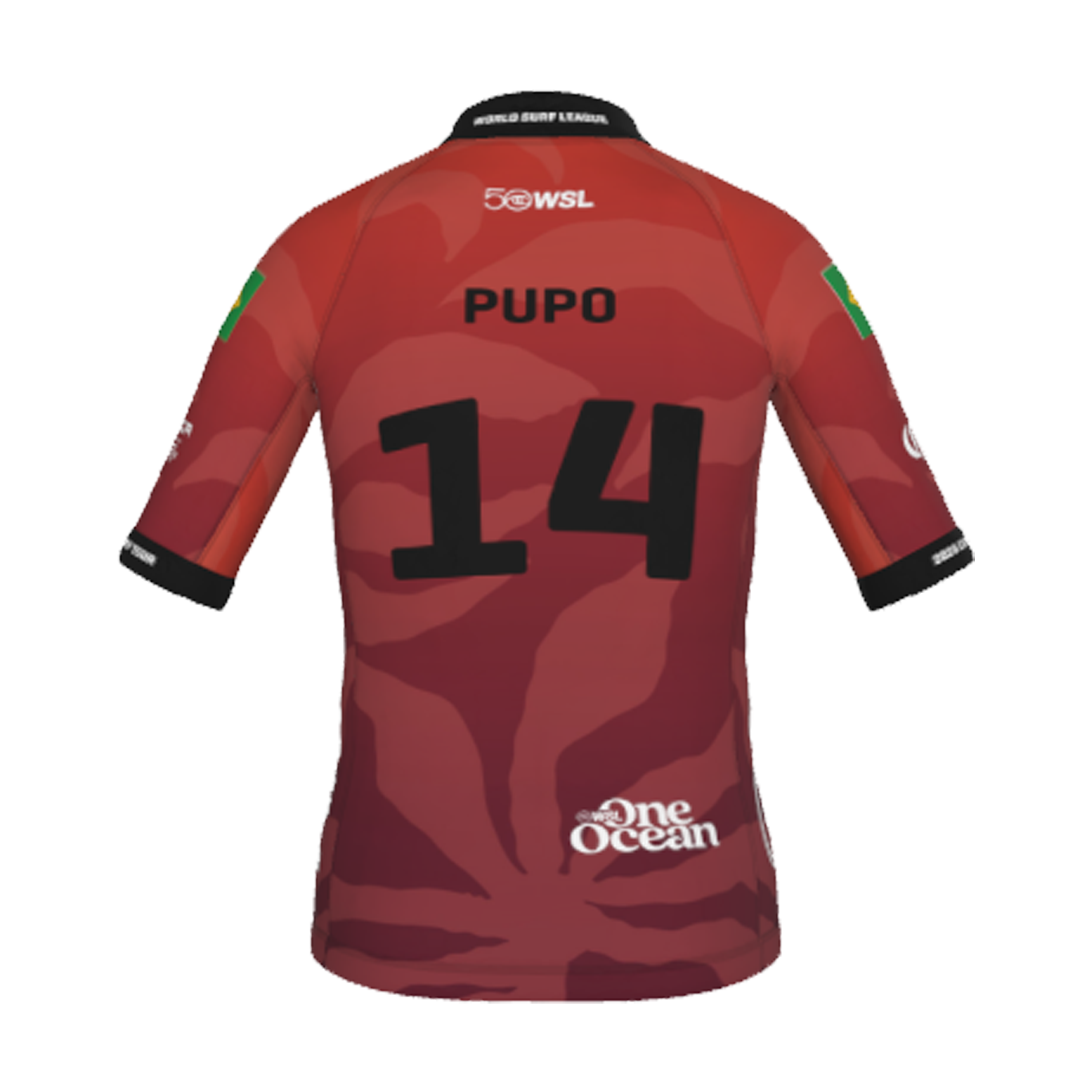 Miguel Pupo Official Jersey - 2026 El Salvador Pro - Youth - Back View - Red