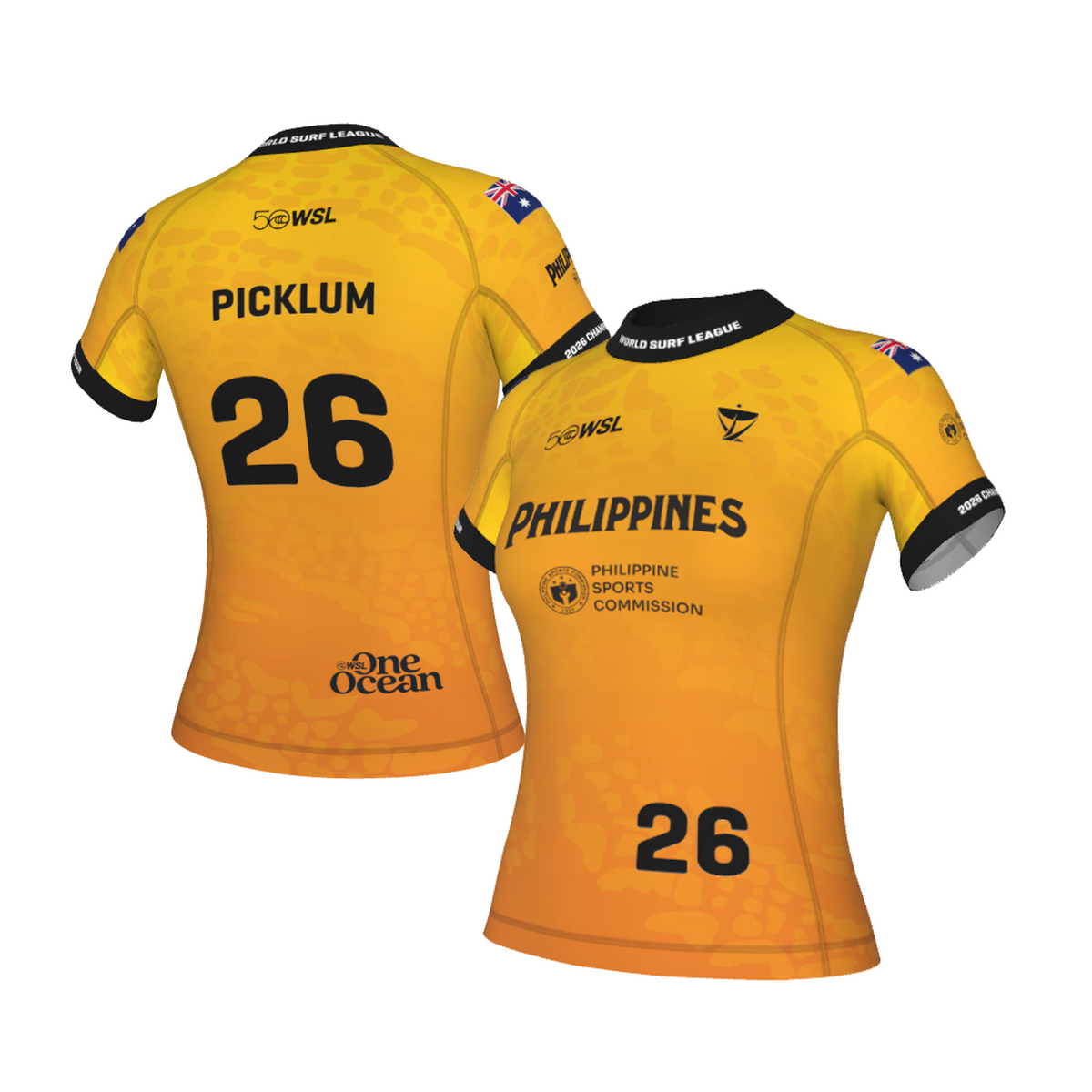 Molly Picklum Official Comp Jersey - 2026 Philippines Pro - Yellow