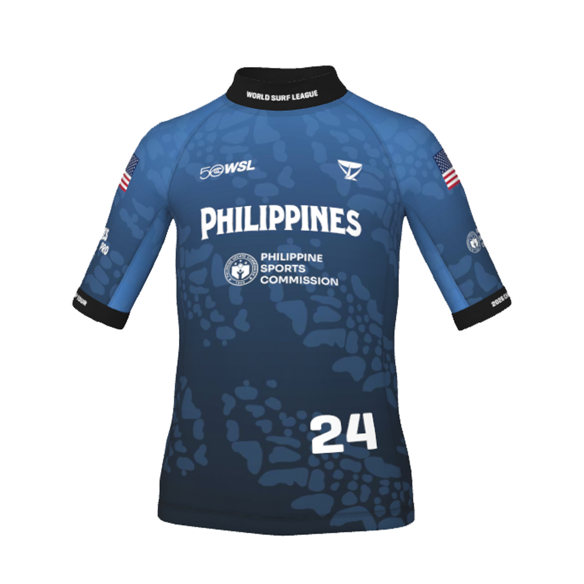 Sawyer Lindblad Official Comp Jersey - 2026 Philippines Pro - Youth - Blue Front