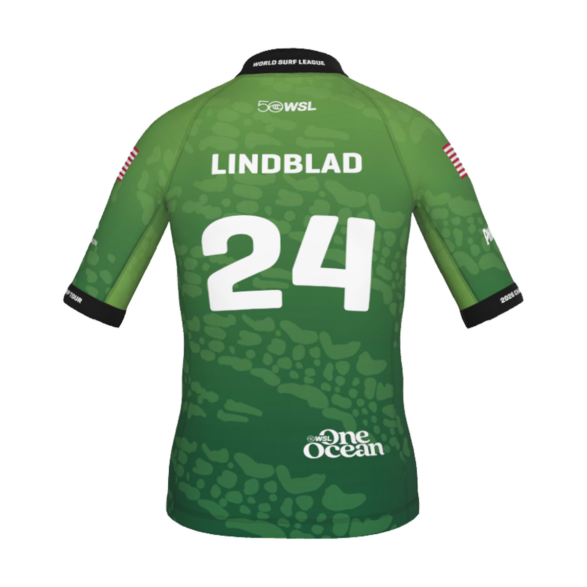 Sawyer Lindblad Official Comp Jersey - 2026 Philippines Pro - Youth - Green Back