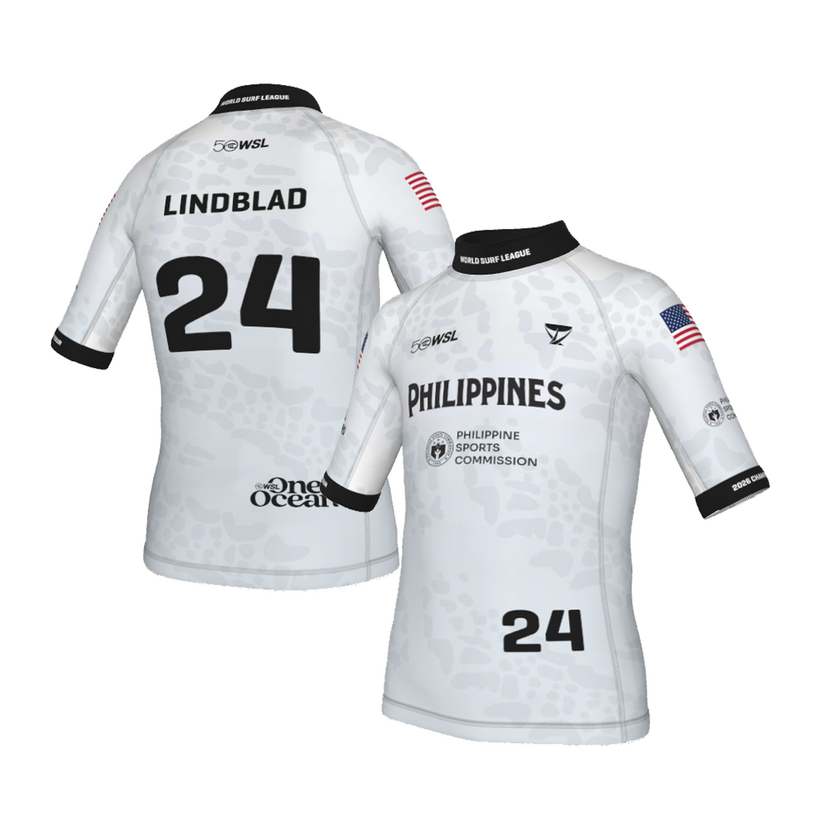 Sawyer Lindblad Official Comp Jersey - 2026 Philippines Pro - Youth - White