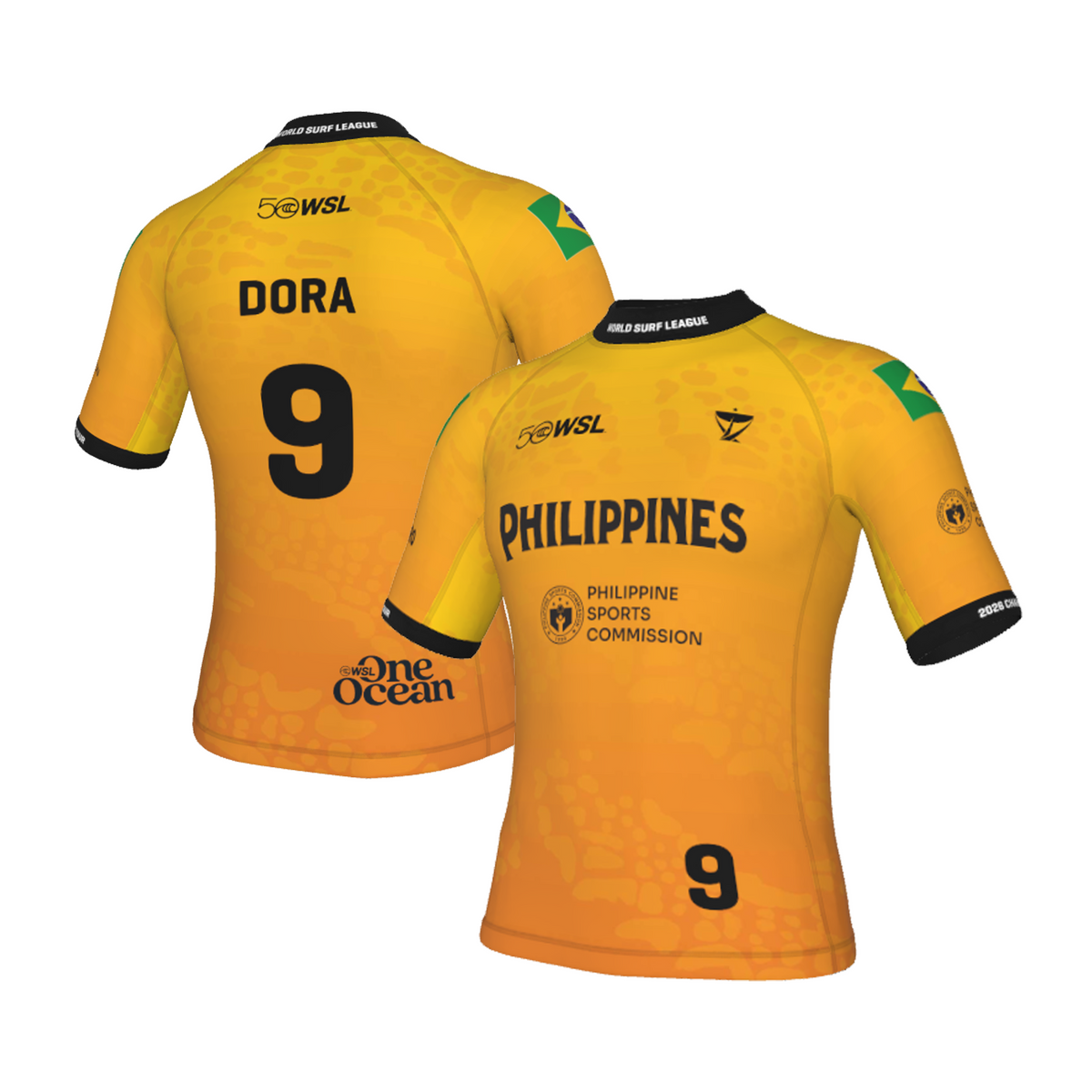 Yago Dora Official Comp Jersey - 2026 Philippines Pro - Yellow