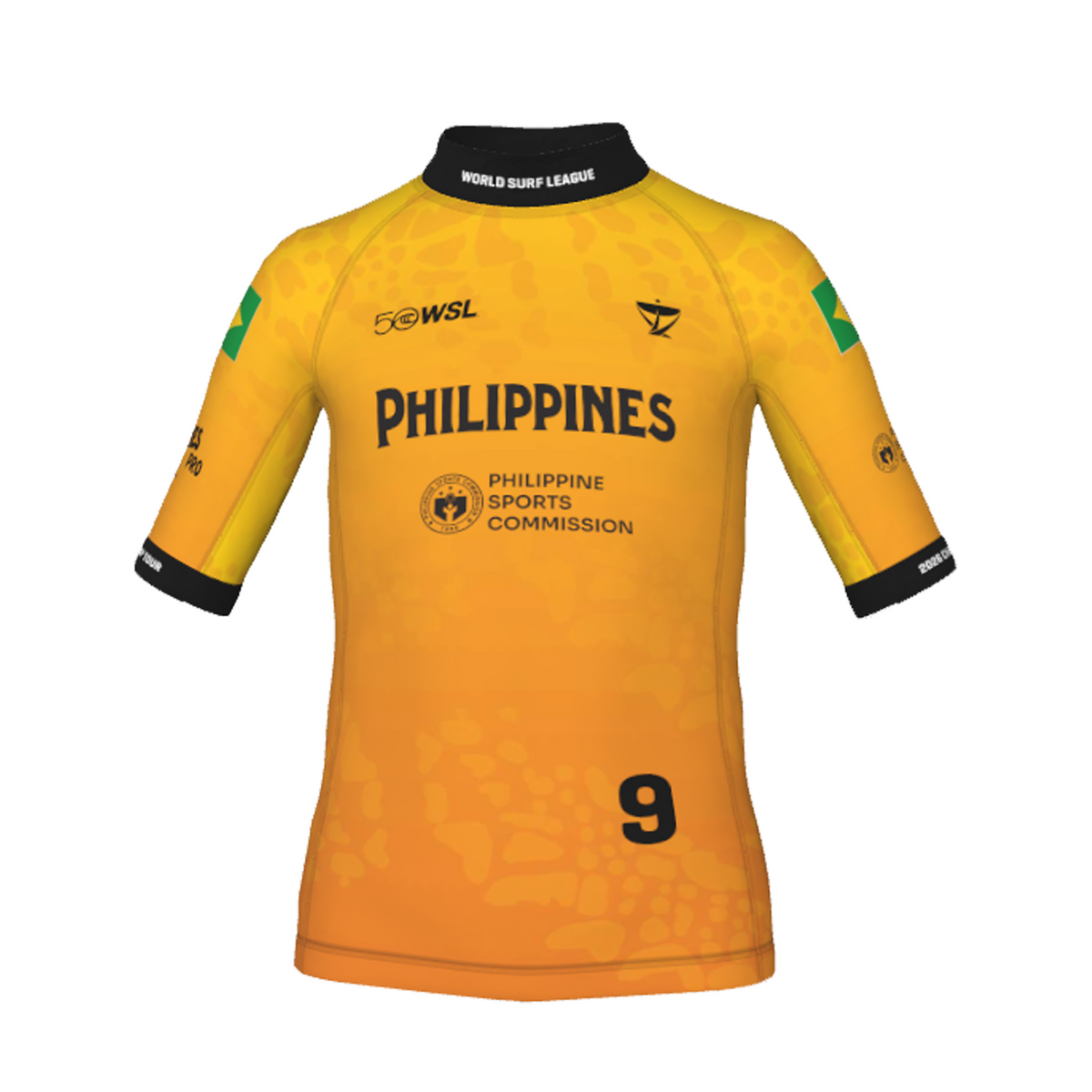 Yago Dora Official Comp Jersey - 2026 Philippines Pro - Youth - Yellow Front