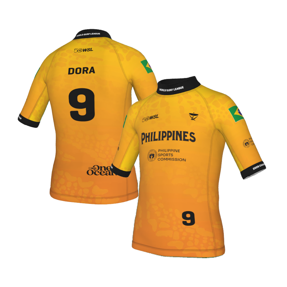 Yago Dora Official Comp Jersey - 2026 Philippines Pro - Youth - Yellow