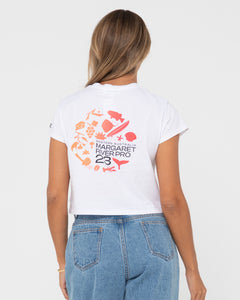 2023 Margaret River Pro Crop Tee (White)